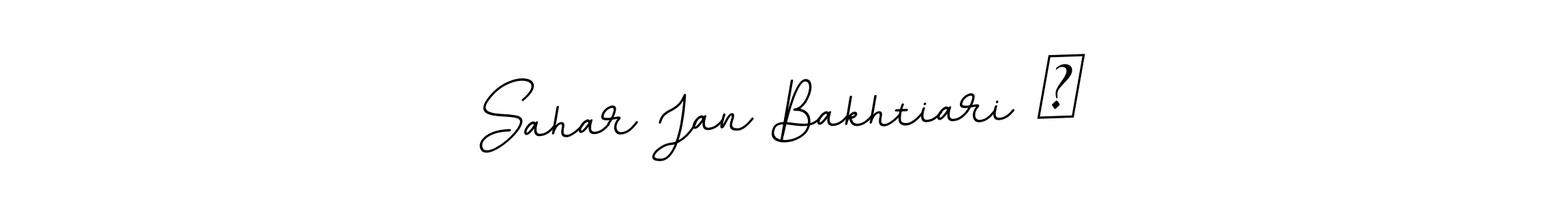Make a beautiful signature design for name Sahar Jan Bakhtiari ❤. With this signature (BallpointsItalic-DORy9) style, you can create a handwritten signature for free. Sahar Jan Bakhtiari ❤ signature style 11 images and pictures png