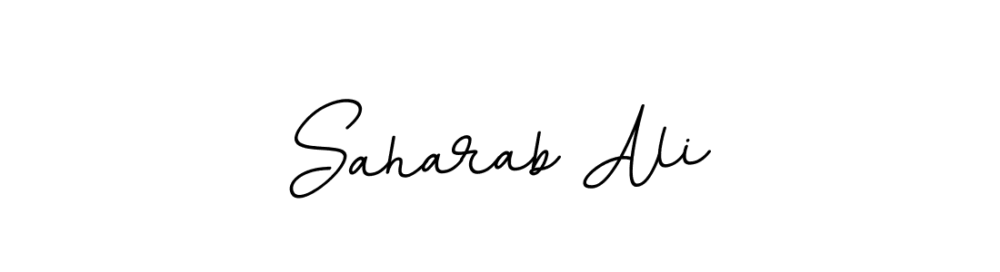 Make a beautiful signature design for name Saharab Ali. With this signature (BallpointsItalic-DORy9) style, you can create a handwritten signature for free. Saharab Ali signature style 11 images and pictures png