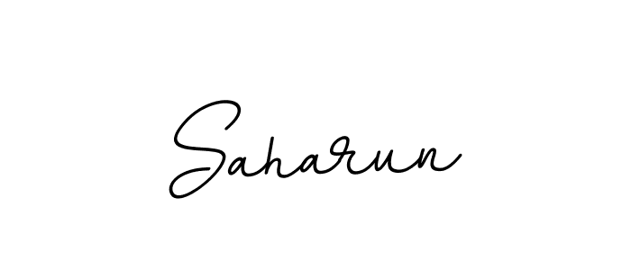 Use a signature maker to create a handwritten signature online. With this signature software, you can design (BallpointsItalic-DORy9) your own signature for name Saharun. Saharun signature style 11 images and pictures png