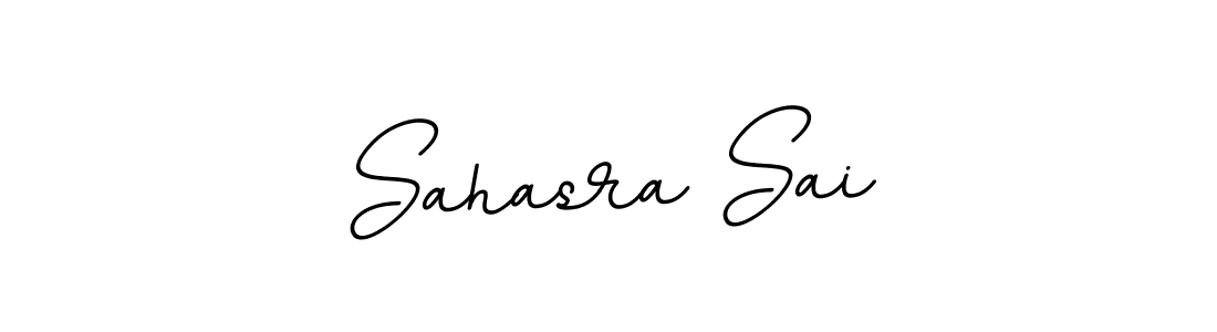 You should practise on your own different ways (BallpointsItalic-DORy9) to write your name (Sahasra Sai) in signature. don't let someone else do it for you. Sahasra Sai signature style 11 images and pictures png
