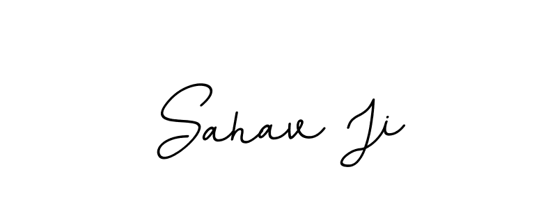 It looks lik you need a new signature style for name Sahav Ji. Design unique handwritten (BallpointsItalic-DORy9) signature with our free signature maker in just a few clicks. Sahav Ji signature style 11 images and pictures png