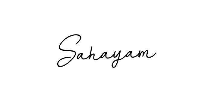 You should practise on your own different ways (BallpointsItalic-DORy9) to write your name (Sahayam) in signature. don't let someone else do it for you. Sahayam signature style 11 images and pictures png