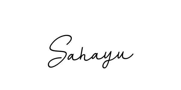 The best way (BallpointsItalic-DORy9) to make a short signature is to pick only two or three words in your name. The name Sahayu include a total of six letters. For converting this name. Sahayu signature style 11 images and pictures png