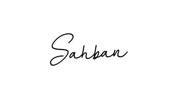 You should practise on your own different ways (BallpointsItalic-DORy9) to write your name (Sahban) in signature. don't let someone else do it for you. Sahban signature style 11 images and pictures png