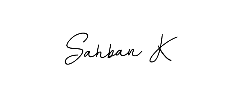 Similarly BallpointsItalic-DORy9 is the best handwritten signature design. Signature creator online .You can use it as an online autograph creator for name Sahban K. Sahban K signature style 11 images and pictures png