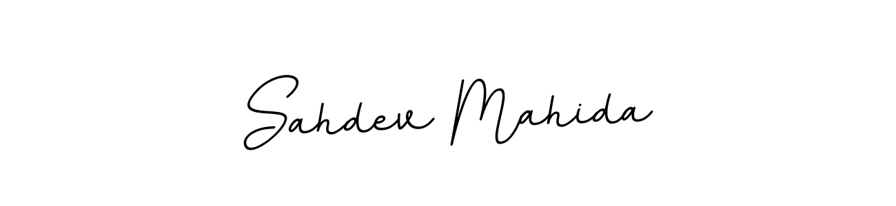 Make a beautiful signature design for name Sahdev Mahida. With this signature (BallpointsItalic-DORy9) style, you can create a handwritten signature for free. Sahdev Mahida signature style 11 images and pictures png