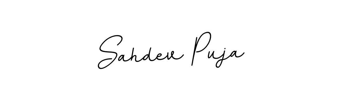 How to make Sahdev Puja signature? BallpointsItalic-DORy9 is a professional autograph style. Create handwritten signature for Sahdev Puja name. Sahdev Puja signature style 11 images and pictures png