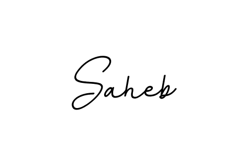 Design your own signature with our free online signature maker. With this signature software, you can create a handwritten (BallpointsItalic-DORy9) signature for name Saheb. Saheb signature style 11 images and pictures png