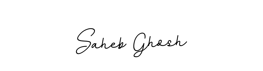 Create a beautiful signature design for name Saheb Ghosh. With this signature (BallpointsItalic-DORy9) fonts, you can make a handwritten signature for free. Saheb Ghosh signature style 11 images and pictures png