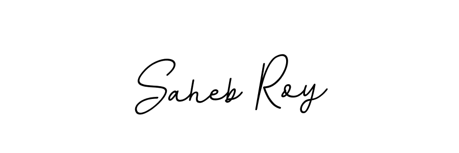 The best way (BallpointsItalic-DORy9) to make a short signature is to pick only two or three words in your name. The name Saheb Roy include a total of six letters. For converting this name. Saheb Roy signature style 11 images and pictures png
