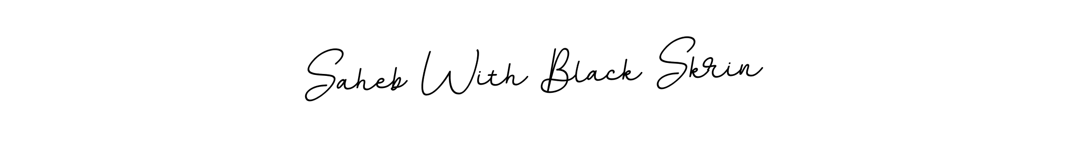 Design your own signature with our free online signature maker. With this signature software, you can create a handwritten (BallpointsItalic-DORy9) signature for name Saheb With Black Skrin. Saheb With Black Skrin signature style 11 images and pictures png