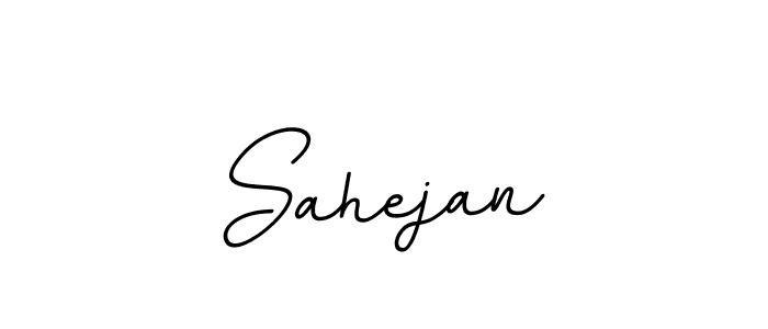 How to make Sahejan name signature. Use BallpointsItalic-DORy9 style for creating short signs online. This is the latest handwritten sign. Sahejan signature style 11 images and pictures png