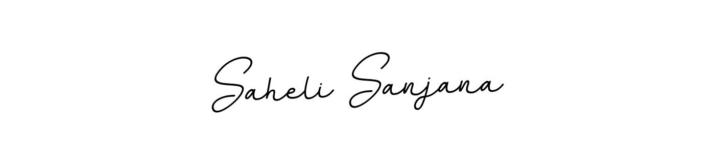 if you are searching for the best signature style for your name Saheli Sanjana. so please give up your signature search. here we have designed multiple signature styles  using BallpointsItalic-DORy9. Saheli Sanjana signature style 11 images and pictures png