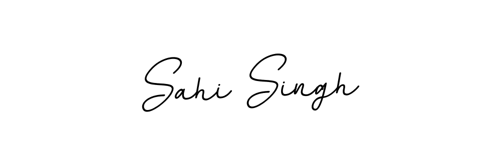 Create a beautiful signature design for name Sahi Singh. With this signature (BallpointsItalic-DORy9) fonts, you can make a handwritten signature for free. Sahi Singh signature style 11 images and pictures png