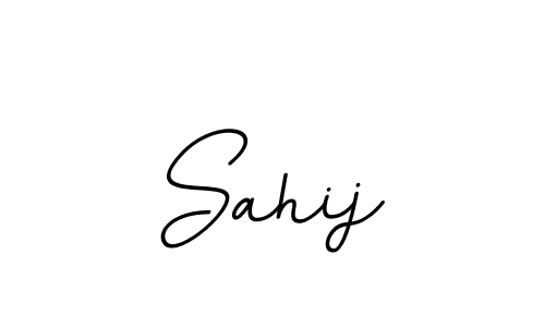 The best way (BallpointsItalic-DORy9) to make a short signature is to pick only two or three words in your name. The name Sahij include a total of six letters. For converting this name. Sahij signature style 11 images and pictures png