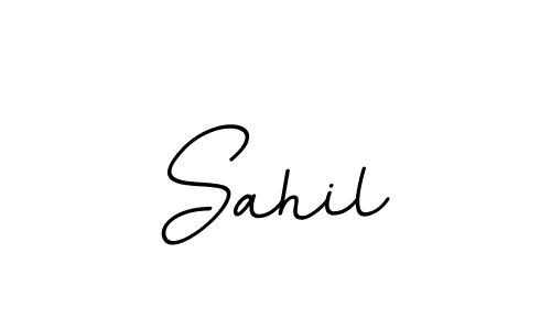 How to make Sahil name signature. Use BallpointsItalic-DORy9 style for creating short signs online. This is the latest handwritten sign. Sahil signature style 11 images and pictures png