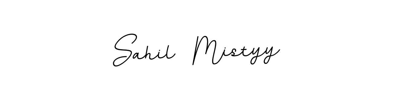 This is the best signature style for the Sahil  Mistyy name. Also you like these signature font (BallpointsItalic-DORy9). Mix name signature. Sahil  Mistyy signature style 11 images and pictures png