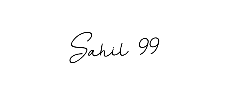 Design your own signature with our free online signature maker. With this signature software, you can create a handwritten (BallpointsItalic-DORy9) signature for name Sahil 99. Sahil 99 signature style 11 images and pictures png