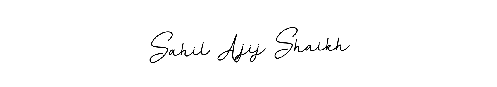 It looks lik you need a new signature style for name Sahil Ajij Shaikh. Design unique handwritten (BallpointsItalic-DORy9) signature with our free signature maker in just a few clicks. Sahil Ajij Shaikh signature style 11 images and pictures png