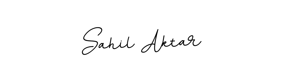 Use a signature maker to create a handwritten signature online. With this signature software, you can design (BallpointsItalic-DORy9) your own signature for name Sahil Aktar. Sahil Aktar signature style 11 images and pictures png