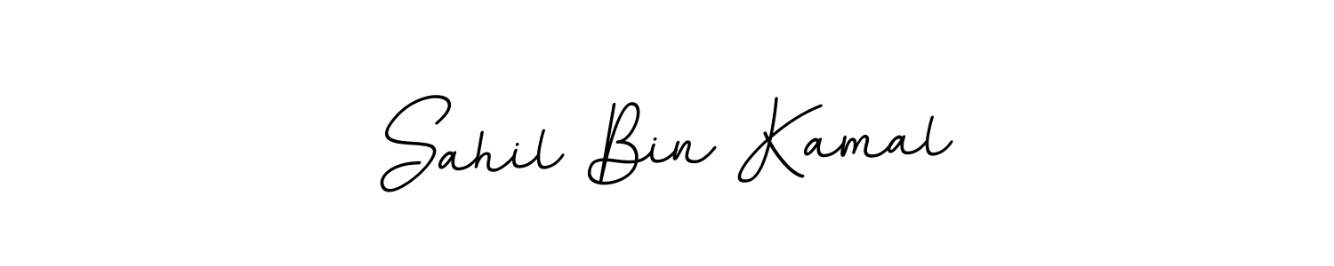 You should practise on your own different ways (BallpointsItalic-DORy9) to write your name (Sahil Bin Kamal) in signature. don't let someone else do it for you. Sahil Bin Kamal signature style 11 images and pictures png