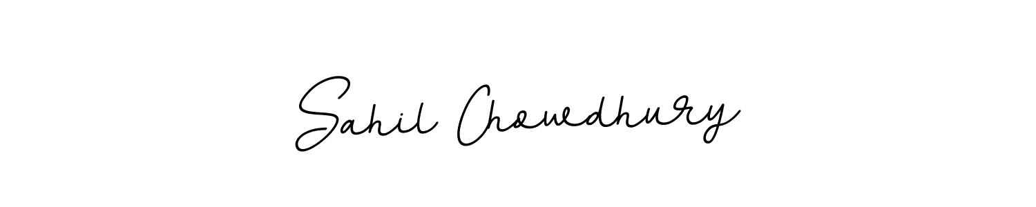 This is the best signature style for the Sahil Chowdhury name. Also you like these signature font (BallpointsItalic-DORy9). Mix name signature. Sahil Chowdhury signature style 11 images and pictures png