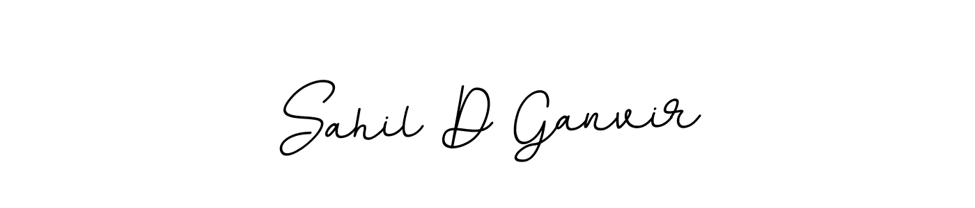 Use a signature maker to create a handwritten signature online. With this signature software, you can design (BallpointsItalic-DORy9) your own signature for name Sahil D Ganvir. Sahil D Ganvir signature style 11 images and pictures png