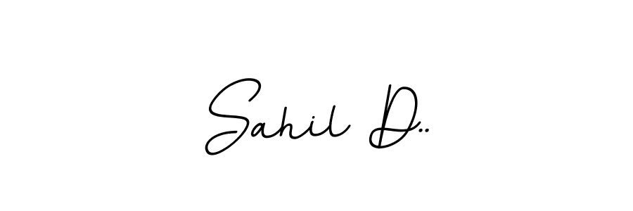 Use a signature maker to create a handwritten signature online. With this signature software, you can design (BallpointsItalic-DORy9) your own signature for name Sahil D... Sahil D.. signature style 11 images and pictures png