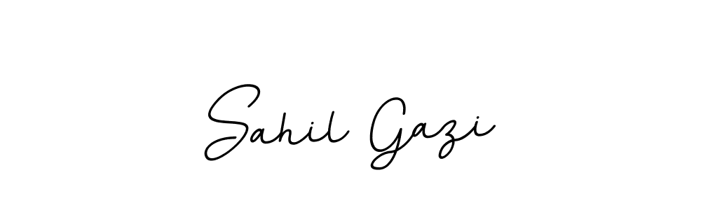 It looks lik you need a new signature style for name Sahil Gazi. Design unique handwritten (BallpointsItalic-DORy9) signature with our free signature maker in just a few clicks. Sahil Gazi signature style 11 images and pictures png