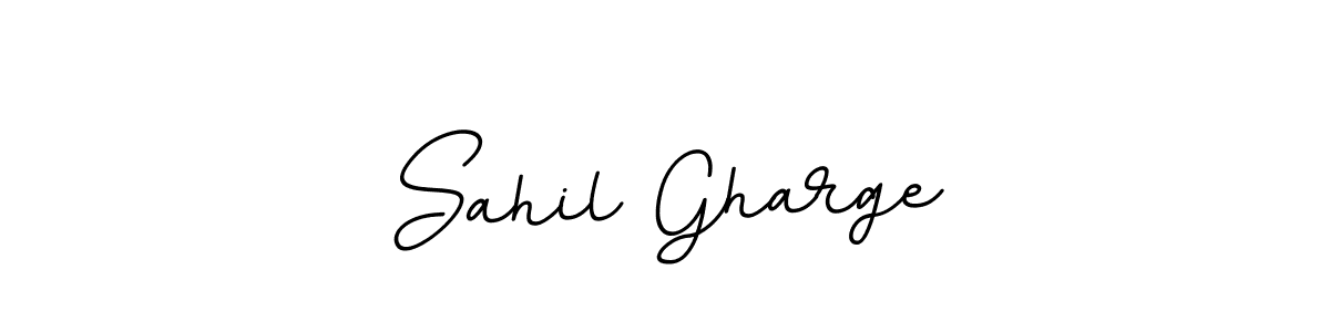 Make a short Sahil Gharge signature style. Manage your documents anywhere anytime using BallpointsItalic-DORy9. Create and add eSignatures, submit forms, share and send files easily. Sahil Gharge signature style 11 images and pictures png