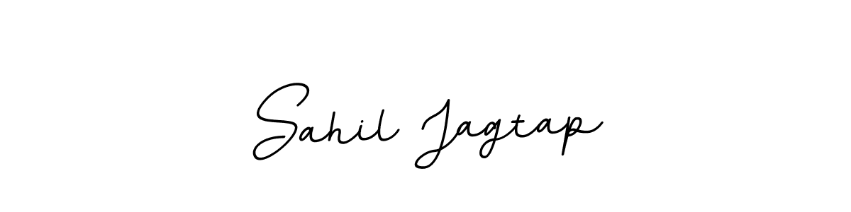 Create a beautiful signature design for name Sahil Jagtap. With this signature (BallpointsItalic-DORy9) fonts, you can make a handwritten signature for free. Sahil Jagtap signature style 11 images and pictures png