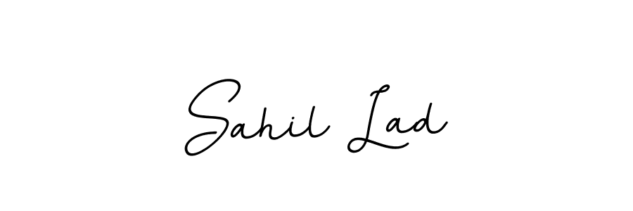 Design your own signature with our free online signature maker. With this signature software, you can create a handwritten (BallpointsItalic-DORy9) signature for name Sahil Lad. Sahil Lad signature style 11 images and pictures png