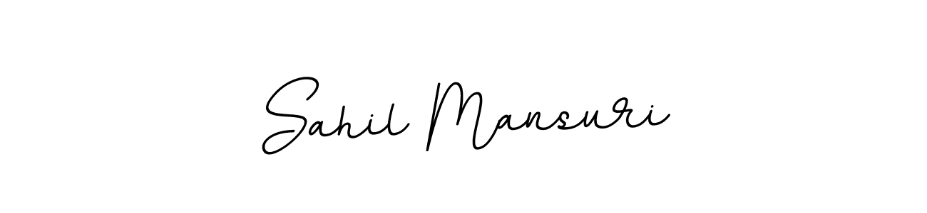 How to Draw Sahil Mansuri signature style? BallpointsItalic-DORy9 is a latest design signature styles for name Sahil Mansuri. Sahil Mansuri signature style 11 images and pictures png