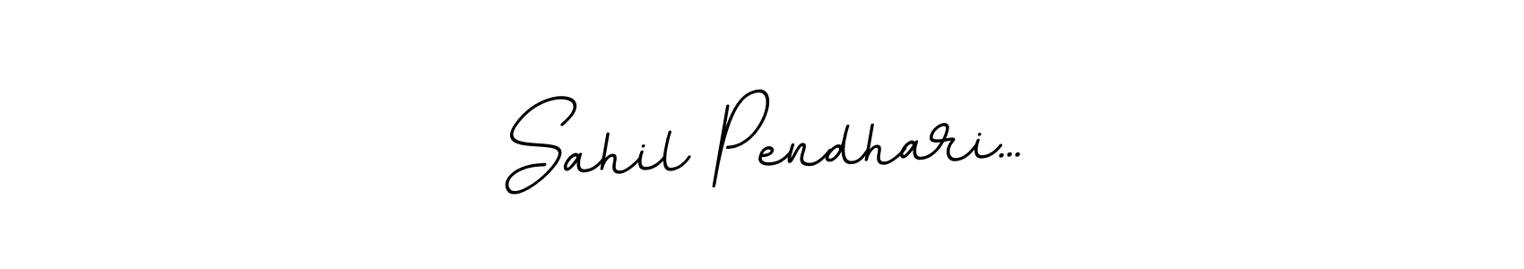 Also we have Sahil Pendhari... name is the best signature style. Create professional handwritten signature collection using BallpointsItalic-DORy9 autograph style. Sahil Pendhari... signature style 11 images and pictures png