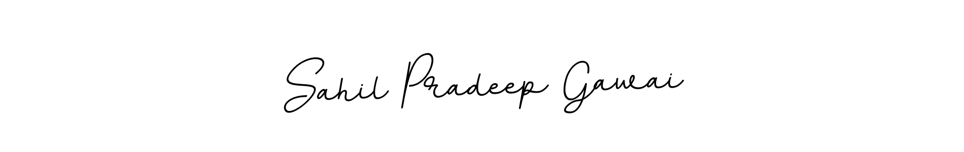 Create a beautiful signature design for name Sahil Pradeep Gawai. With this signature (BallpointsItalic-DORy9) fonts, you can make a handwritten signature for free. Sahil Pradeep Gawai signature style 11 images and pictures png