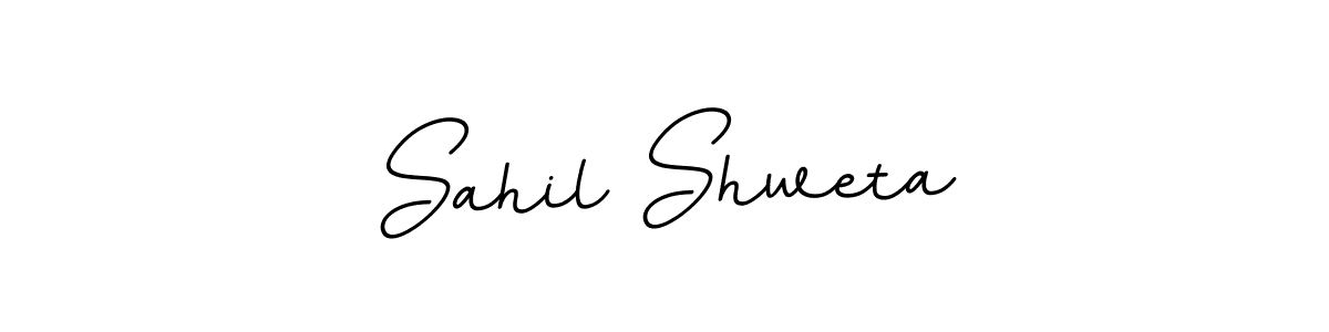This is the best signature style for the Sahil Shweta name. Also you like these signature font (BallpointsItalic-DORy9). Mix name signature. Sahil Shweta signature style 11 images and pictures png