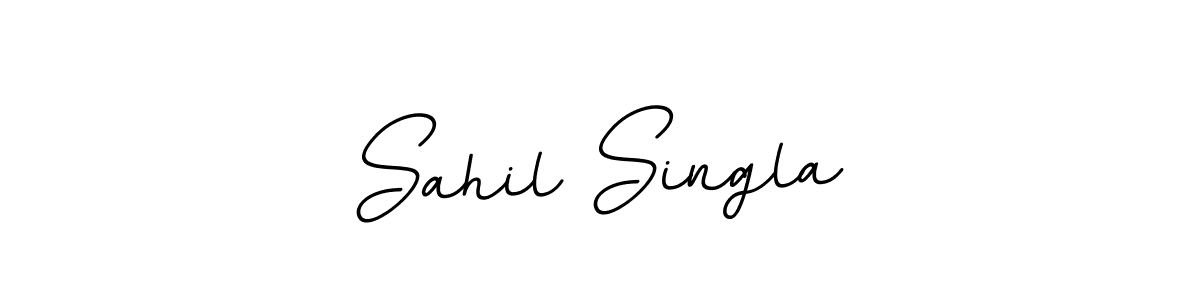 Create a beautiful signature design for name Sahil Singla. With this signature (BallpointsItalic-DORy9) fonts, you can make a handwritten signature for free. Sahil Singla signature style 11 images and pictures png