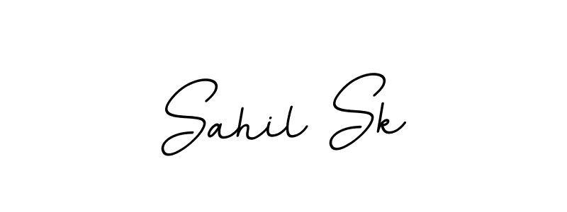 The best way (BallpointsItalic-DORy9) to make a short signature is to pick only two or three words in your name. The name Sahil Sk include a total of six letters. For converting this name. Sahil Sk signature style 11 images and pictures png