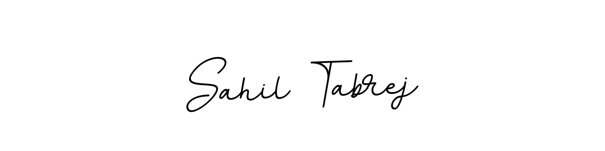 Use a signature maker to create a handwritten signature online. With this signature software, you can design (BallpointsItalic-DORy9) your own signature for name Sahil Tabrej. Sahil Tabrej signature style 11 images and pictures png