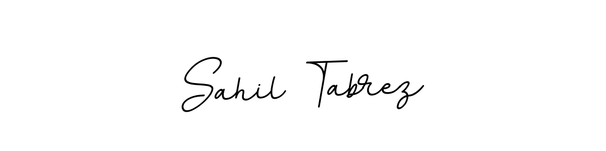 Sahil Tabrez stylish signature style. Best Handwritten Sign (BallpointsItalic-DORy9) for my name. Handwritten Signature Collection Ideas for my name Sahil Tabrez. Sahil Tabrez signature style 11 images and pictures png