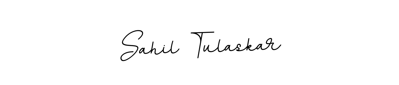 Use a signature maker to create a handwritten signature online. With this signature software, you can design (BallpointsItalic-DORy9) your own signature for name Sahil Tulaskar. Sahil Tulaskar signature style 11 images and pictures png