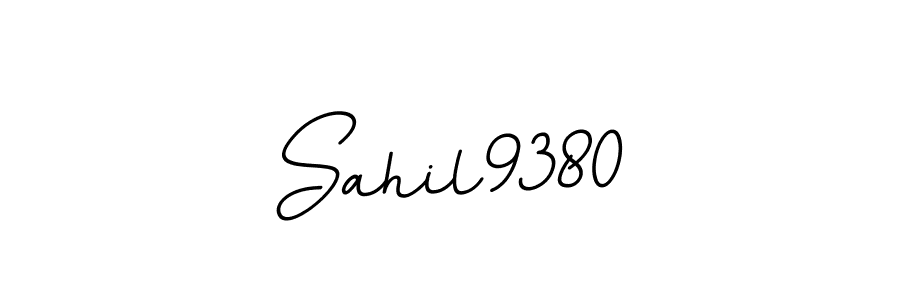 The best way (BallpointsItalic-DORy9) to make a short signature is to pick only two or three words in your name. The name Sahil9380 include a total of six letters. For converting this name. Sahil9380 signature style 11 images and pictures png