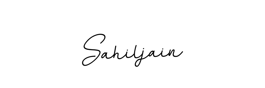 Design your own signature with our free online signature maker. With this signature software, you can create a handwritten (BallpointsItalic-DORy9) signature for name Sahiljain. Sahiljain signature style 11 images and pictures png