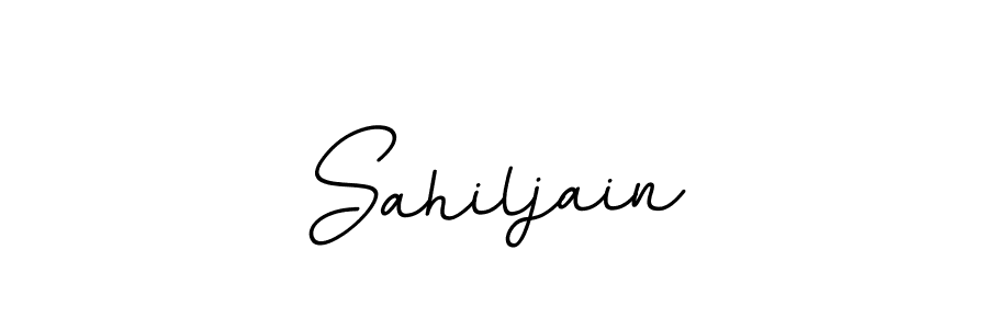 Design your own signature with our free online signature maker. With this signature software, you can create a handwritten (BallpointsItalic-DORy9) signature for name Sahiljain. Sahiljain signature style 11 images and pictures png