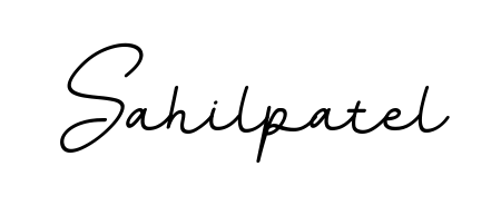 Create a personalized artistic stamp with Sahilpatel in BallpointsItalic-DORy9 font. Perfect for visual artists, designers, and influencers. Sahilpatel signature style 11 images and pictures png
