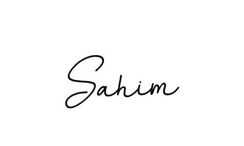 The best way (BallpointsItalic-DORy9) to make a short signature is to pick only two or three words in your name. The name Sahim include a total of six letters. For converting this name. Sahim signature style 11 images and pictures png
