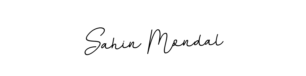 The best way (BallpointsItalic-DORy9) to make a short signature is to pick only two or three words in your name. The name Sahin Mondal include a total of six letters. For converting this name. Sahin Mondal signature style 11 images and pictures png