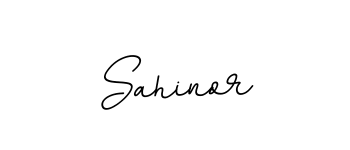 How to make Sahinor name signature. Use BallpointsItalic-DORy9 style for creating short signs online. This is the latest handwritten sign. Sahinor signature style 11 images and pictures png