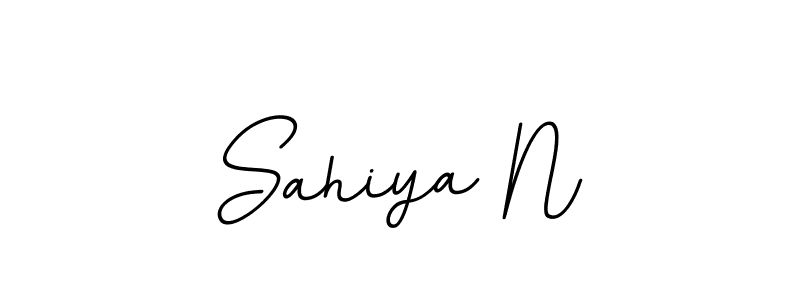 Sahiya N stylish signature style. Best Handwritten Sign (BallpointsItalic-DORy9) for my name. Handwritten Signature Collection Ideas for my name Sahiya N. Sahiya N signature style 11 images and pictures png