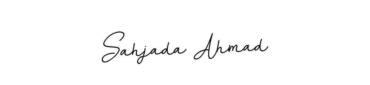 How to make Sahjada Ahmad name signature. Use BallpointsItalic-DORy9 style for creating short signs online. This is the latest handwritten sign. Sahjada Ahmad signature style 11 images and pictures png